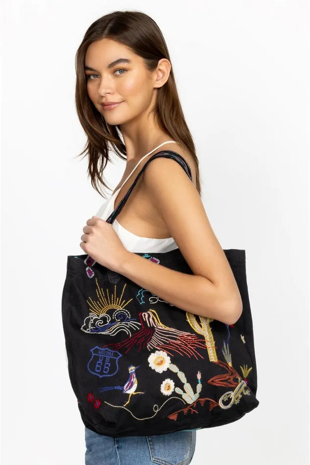 Women Handbags Johnny Was Arizona Everyday Tote Black Women Handbags Johnny Was Arizona Everyday Tote Black