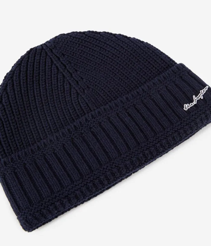 Women Hats and Scarves THE KOOPLES Blue Wool Beanie