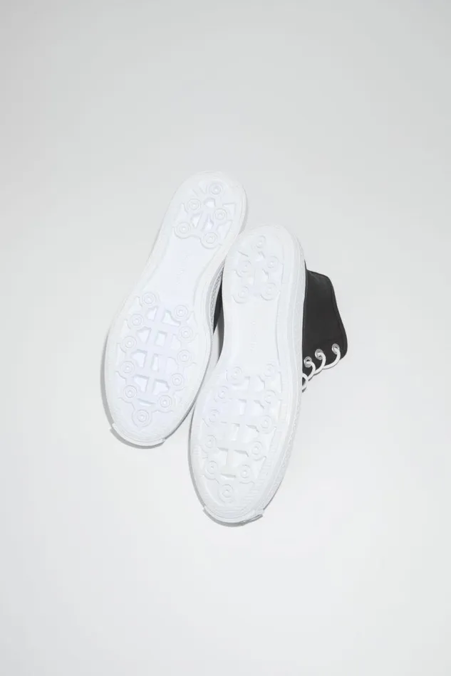 Women High Top Sneakers Blackoff White Acne Studios Shoes
