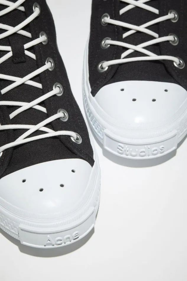 Women High Top Sneakers Blackoff White Acne Studios Shoes