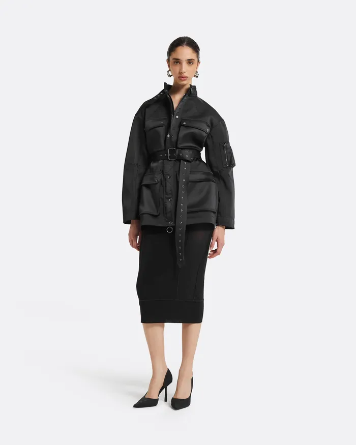 Women Ipek Black Jacket Black Jackets and Coats Safiyaa