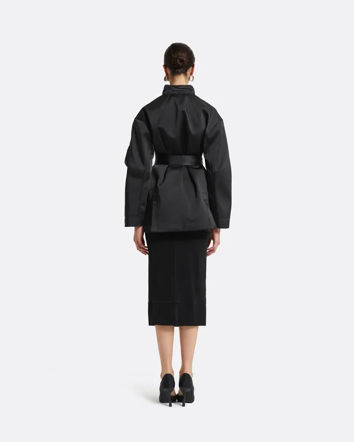 Women Ipek Black Jacket Black Jackets and Coats Safiyaa