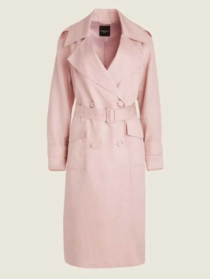 Women Jackets Marciano Eco Portland Trench Coat Lilac Mist