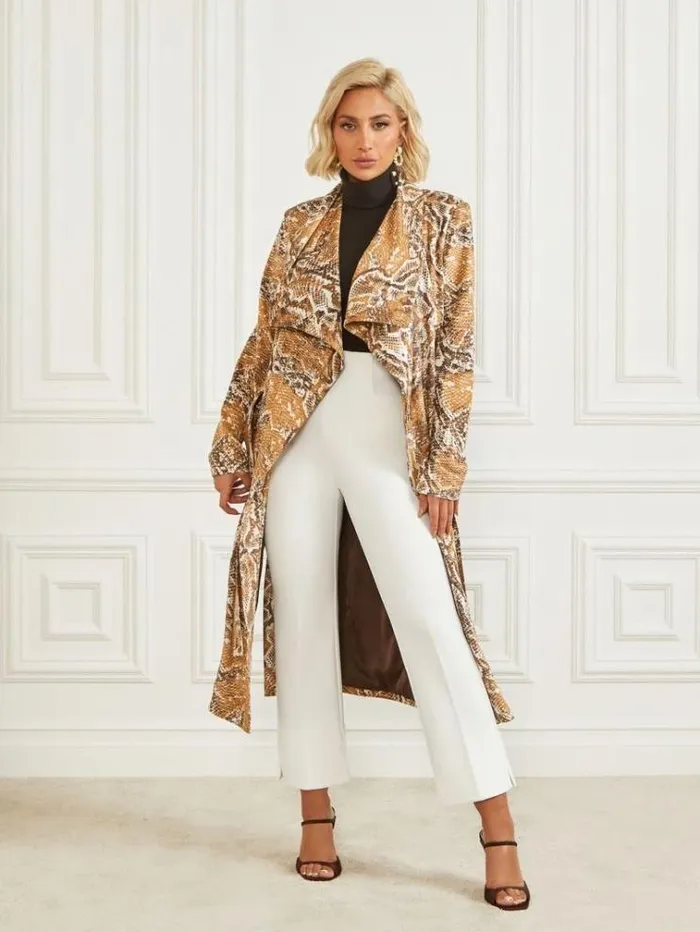 Women Jackets Marciano Hudson Snakeskin Printed CoverUp Secret Skin Print