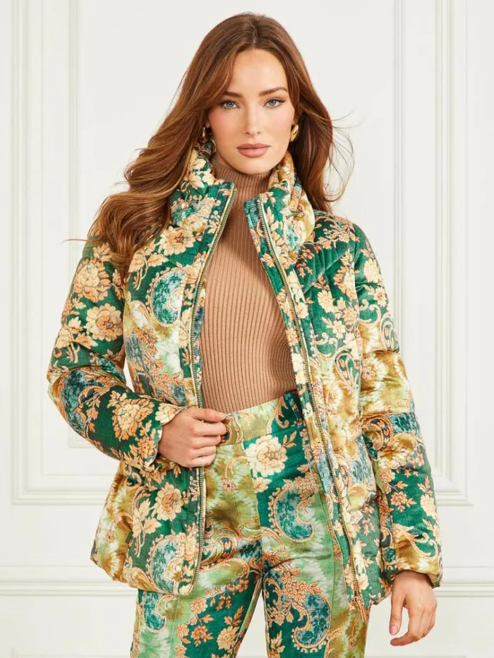 Women Jackets Marciano Katrin Puffer Jacket Heirloom Print