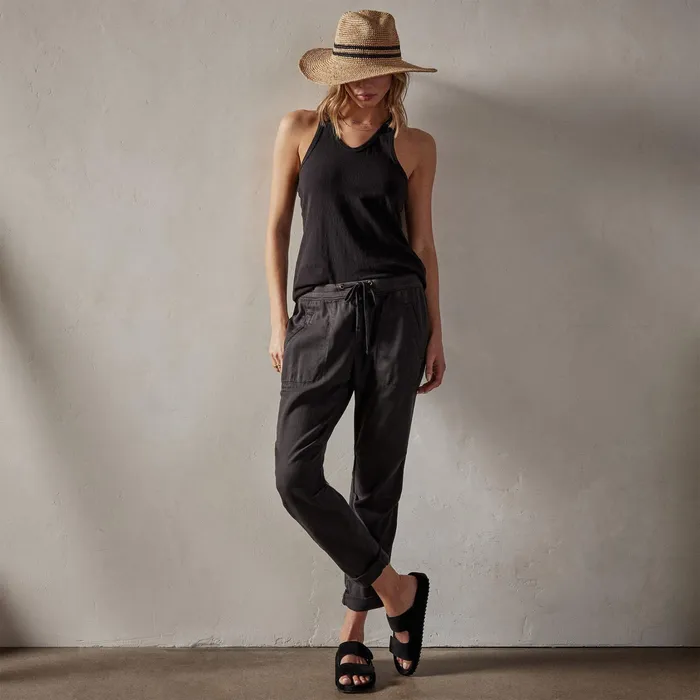 WOMEN James Perse CLASSICS Soft Drape Pant Carbon Pigment