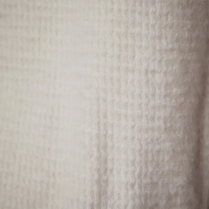 WOMEN James Perse LOUNGE Brushed Thermal Knit Hooded Robe Oyster