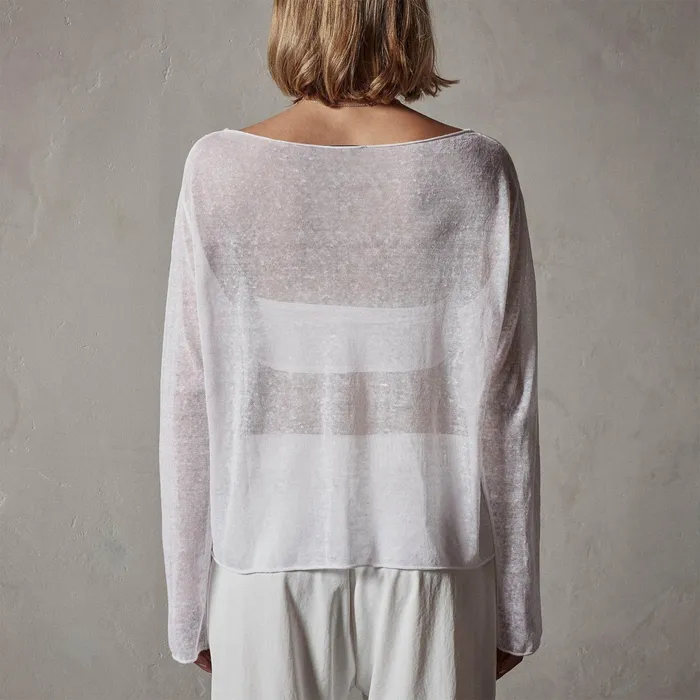 WOMEN James Perse NOVELTY TOPS Soleil Linen Shell Top White