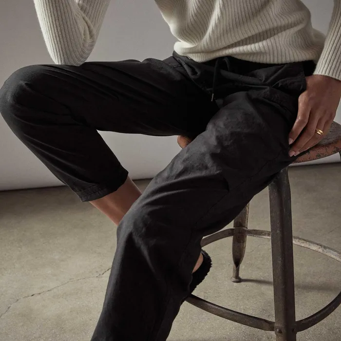 WOMEN James Perse PANTSDENIM Rip Stop Utility Pant Black
