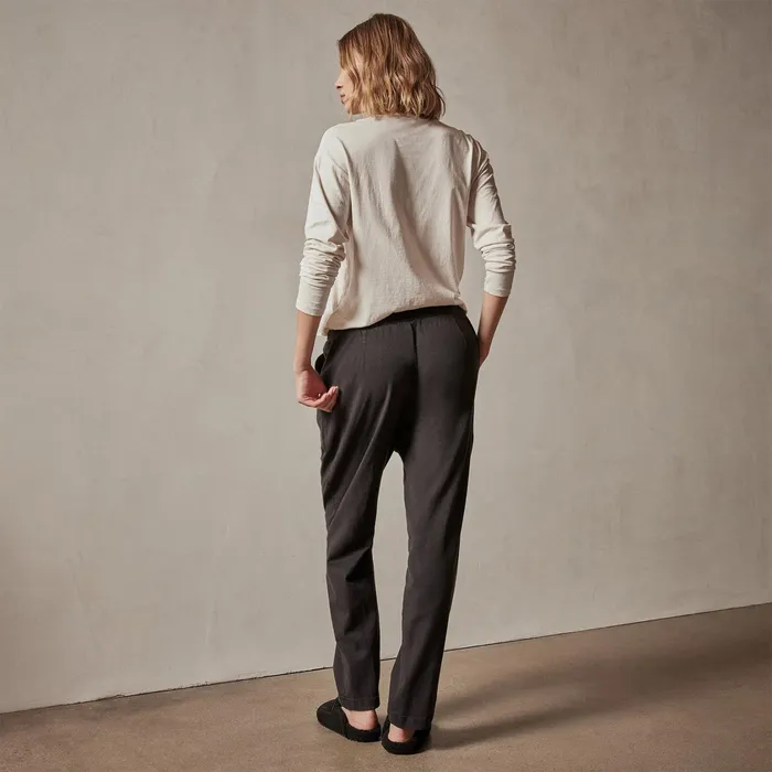 WOMEN James Perse PANTSDENIM Single Pleat Relaxed Pant Black