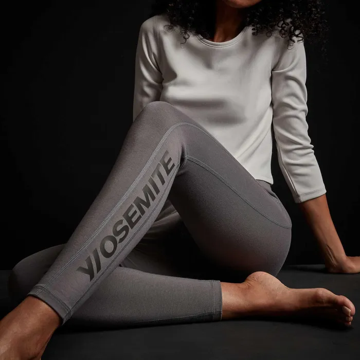 WOMEN James Perse Performance Bottoms YOSEMITE Seamed Lounge Legging Burro