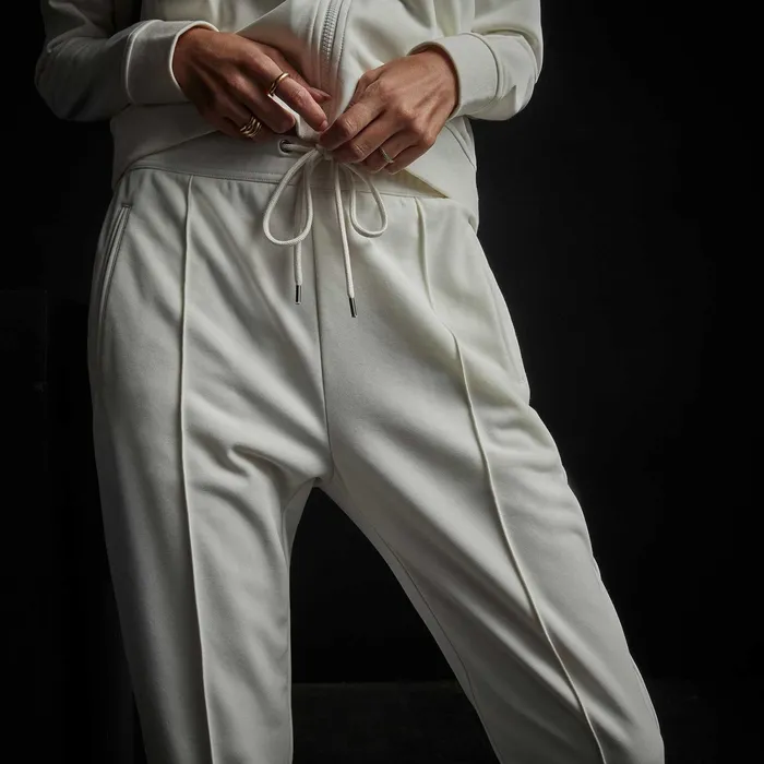 WOMEN James Perse SWEAT TOPSBOTTOMS Piped Track Pant Everest White