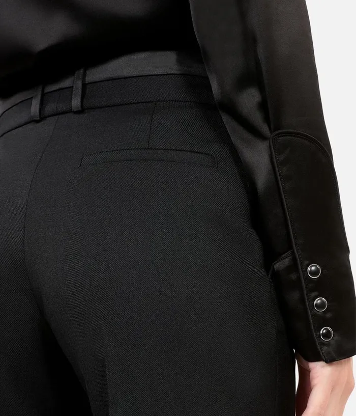 Women Jeans and Pants THE KOOPLES Black Wideleg Suit Trousers