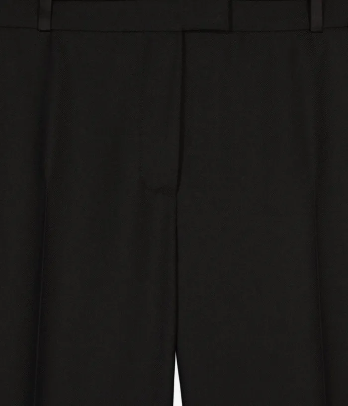 Women Jeans and Pants THE KOOPLES Black Wideleg Suit Trousers