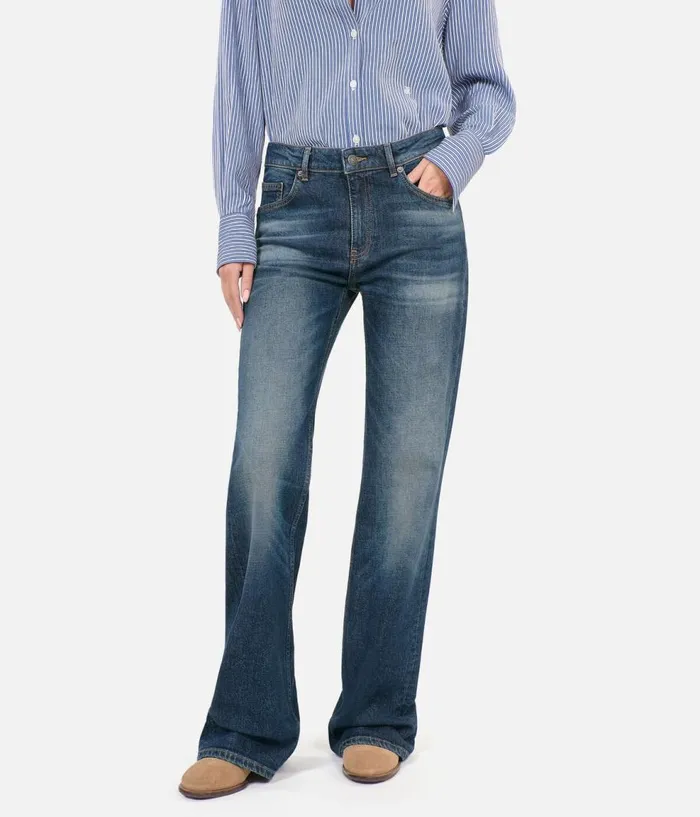 Women Jeans and Pants THE KOOPLES Blue Flare Jeans Women Jeans and Pants THE KOOPLES Blue Flare Jeans
