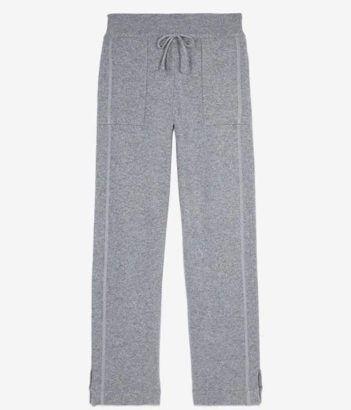 Women Jeans and Pants THE KOOPLES Grey Wool And Cashmere Trousers