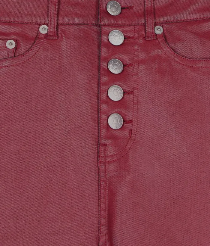 Women Jeans and Pants THE KOOPLES Red Leathereffect Skinny Jeans Women Jeans and Pants THE KOOPLES Red Leathereffect Skinny Jeans