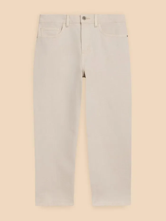 Women JEANS White Stuff Charlie Straight Crop Jean Light Natural