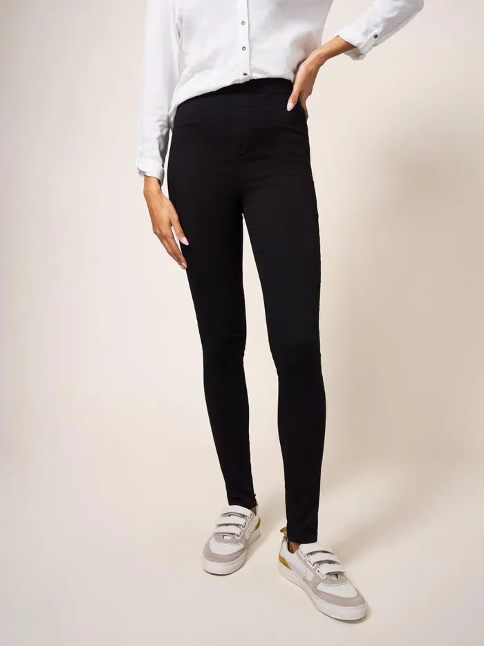 Women JEANS White Stuff Janey Full Length Jegging Pure Black