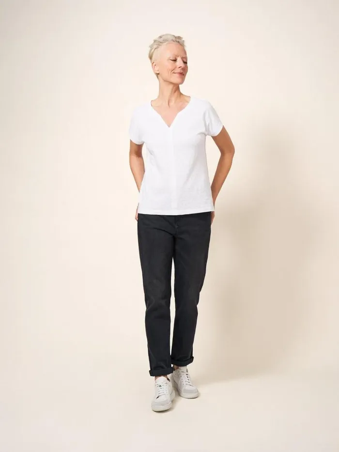 Women JEANS White Stuff Katy Relaxed Slim Jeans Washed Black
