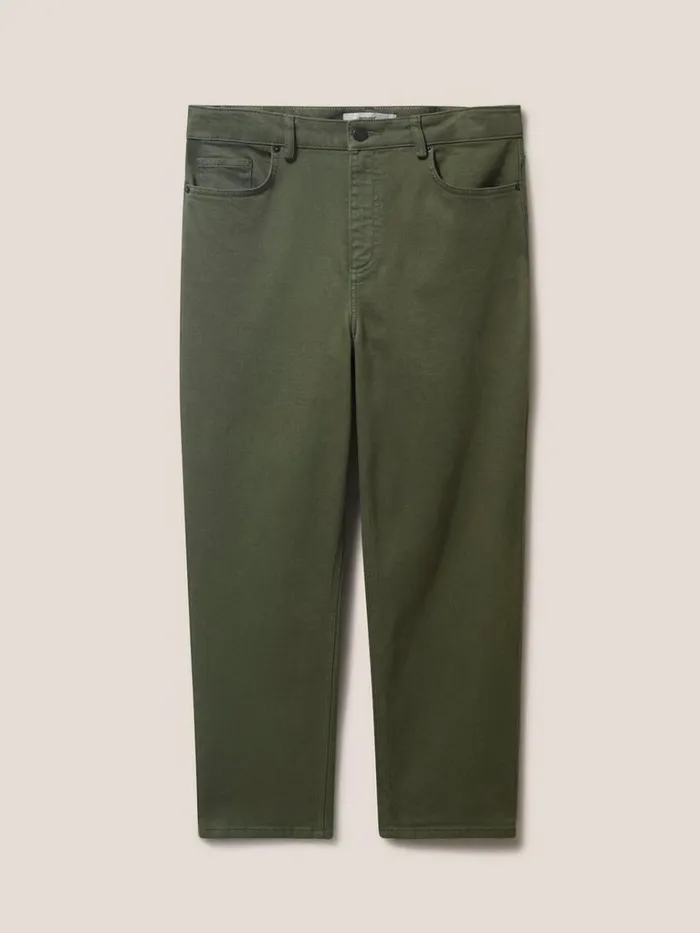 Women JEANS White Stuff Miley Relaxed Straight Jean Mid Green