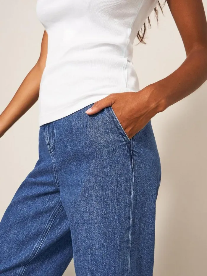 Women JEANS White Stuff Sadie Wide Leg Jean Dk Denim