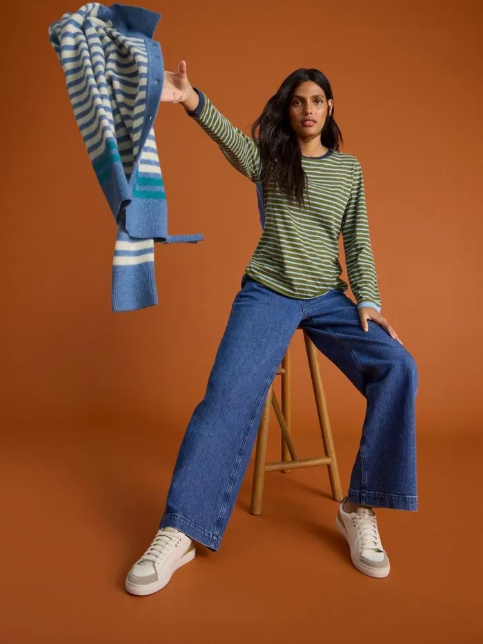 Women JEANS White Stuff Sadie Wide Leg Jean Dk Denim Women JEANS White Stuff Sadie Wide Leg Jean Dk Denim