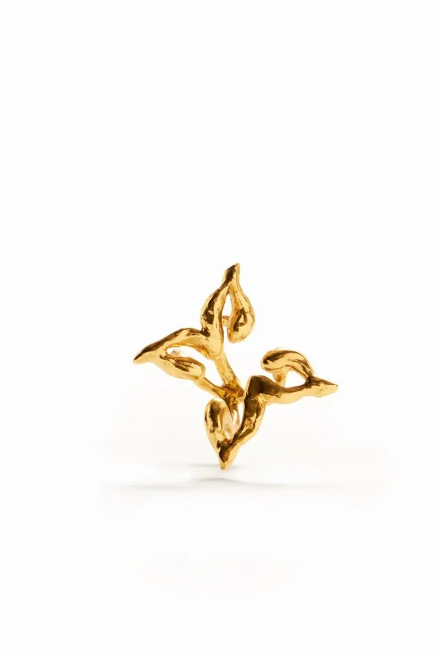 Women Jewellery Desigual Zalio Gold Plated Butterfly Ring