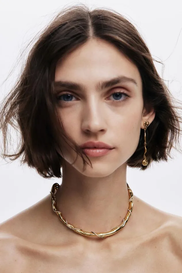 Women Jewellery Desigual Zalio Goldplated Rigid Necklace