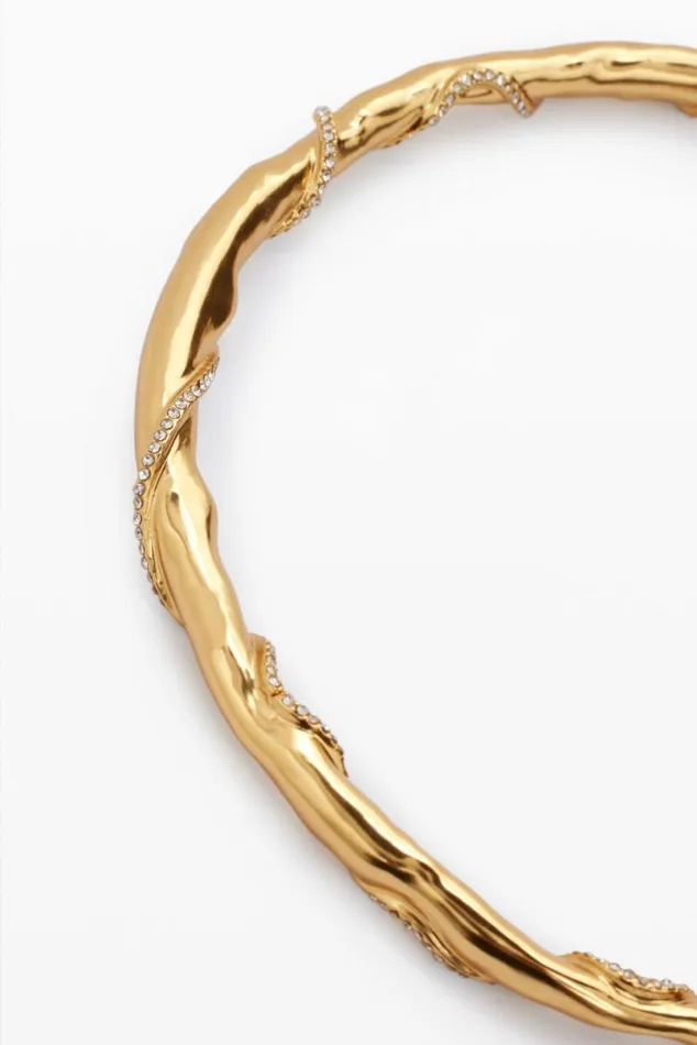 Women Jewellery Desigual Zalio Goldplated Rigid Necklace