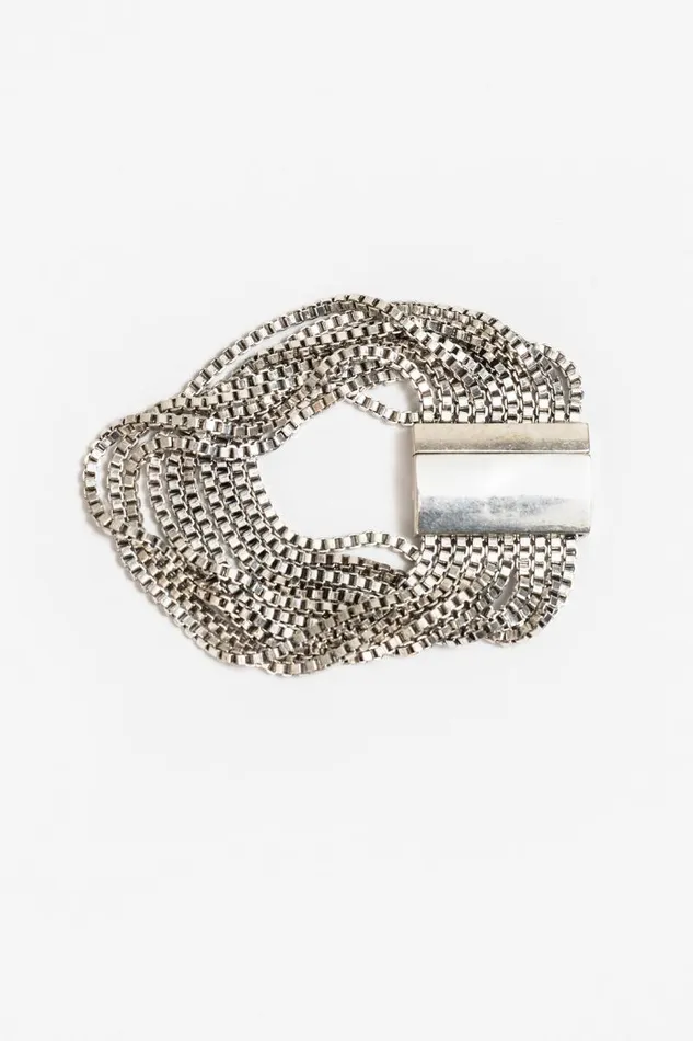 Women Jewelry Johnny Was BOX CHAIN MAGNETIC BRACELET Silver