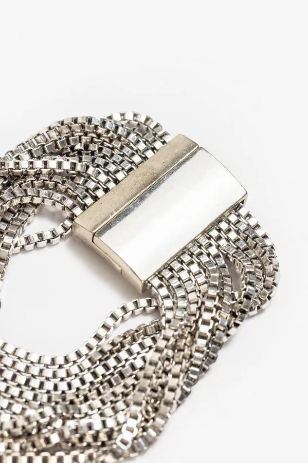 Women Jewelry Johnny Was BOX CHAIN MAGNETIC BRACELET Silver Women Jewelry Johnny Was BOX CHAIN MAGNETIC BRACELET Silver
