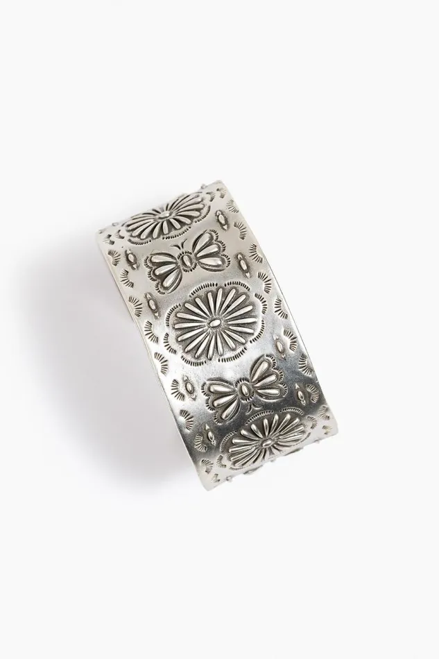 Women Jewelry Johnny Was RIVER RANCH CONCHO CUFF Silver