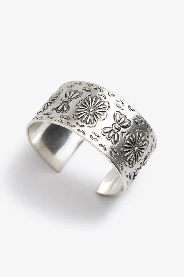 Women Jewelry Johnny Was RIVER RANCH CONCHO CUFF Silver