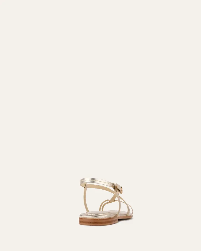 Women jomercer Addi flat sandals soft gold leather FLAT SANDALS