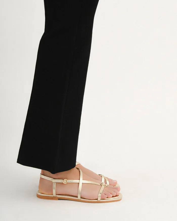 Women jomercer Addi flat sandals soft gold leather FLAT SANDALS