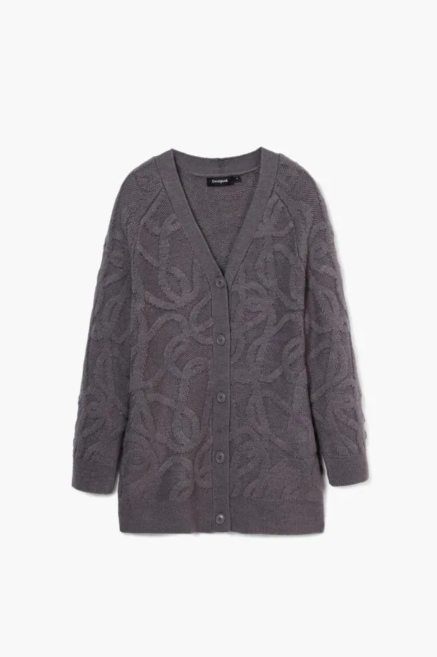 Women Jumpers Desigual Oversized Knit Cardigan