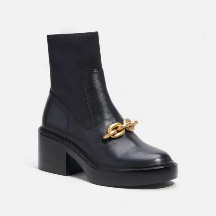 Women Kenna Bootie Black Coach Boots and Booties