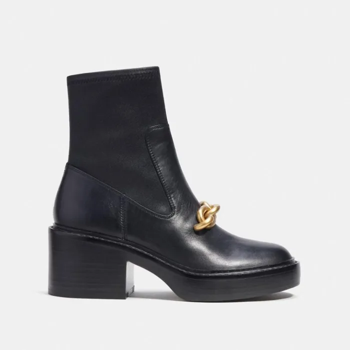 Women Kenna Bootie Black Coach Boots and Booties