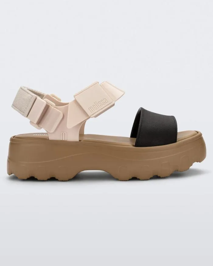 Women Kick Off Sandal Beigeblack Melissa Platforms