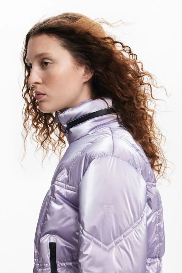 WomenKids Coats And Jackets Desigual Metallic Padded Coat
