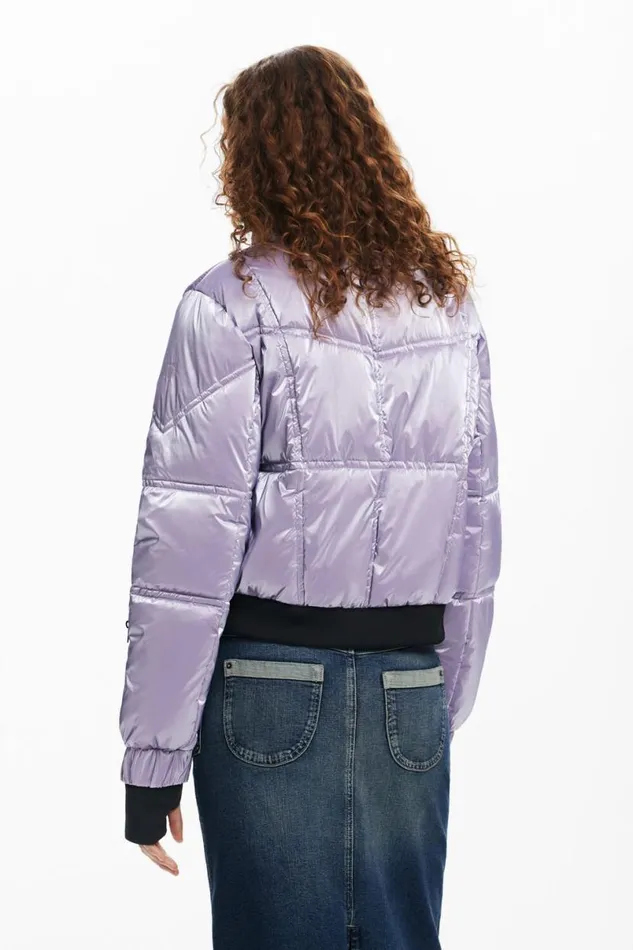 WomenKids Coats And Jackets Desigual Metallic Padded Coat