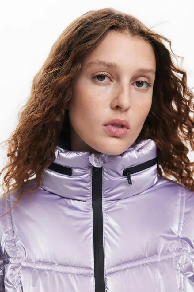 WomenKids Coats And Jackets Desigual Metallic Padded Coat