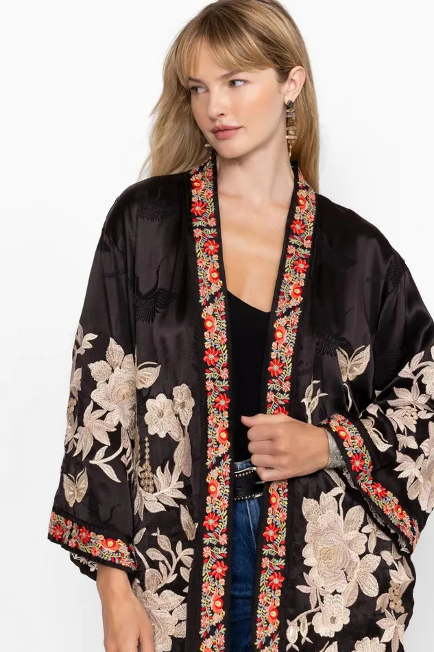Women Kimonos Johnny Was CAROLINA KIMONO Black