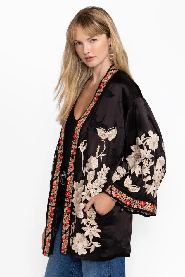 Women Kimonos Johnny Was CAROLINA KIMONO Black Women Kimonos Johnny Was CAROLINA KIMONO Black