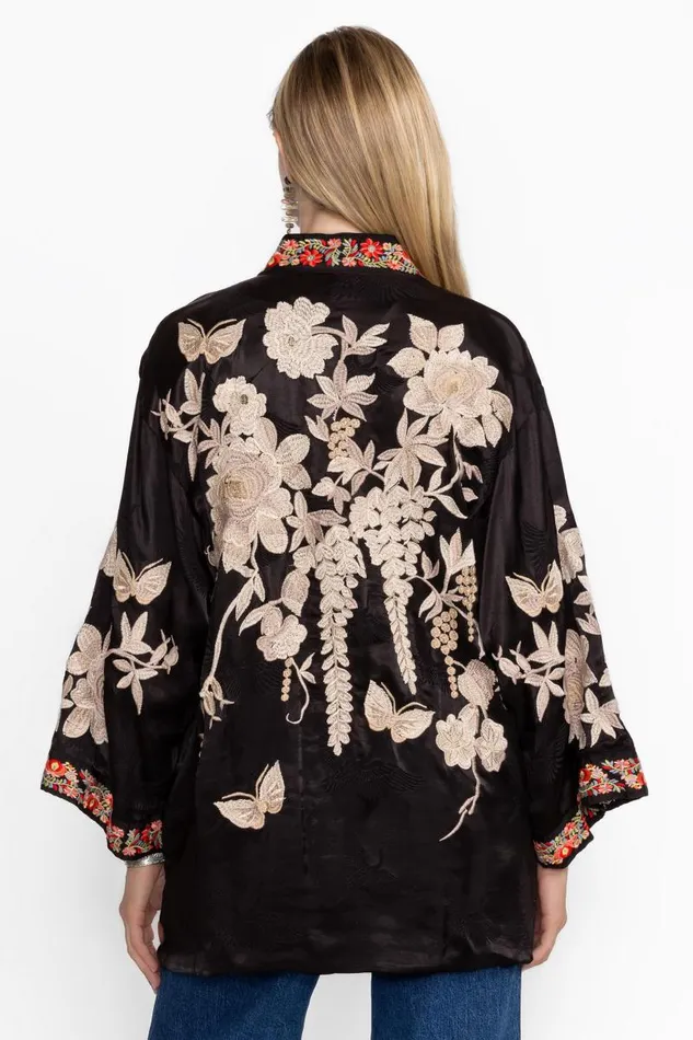 Women Kimonos Johnny Was CAROLINA KIMONO Black Women Kimonos Johnny Was CAROLINA KIMONO Black