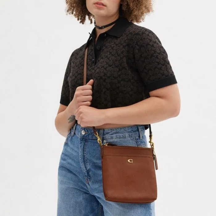 Women Kitt Messenger Crossbody Brass1941 Saddle Coach Crossbody Bags