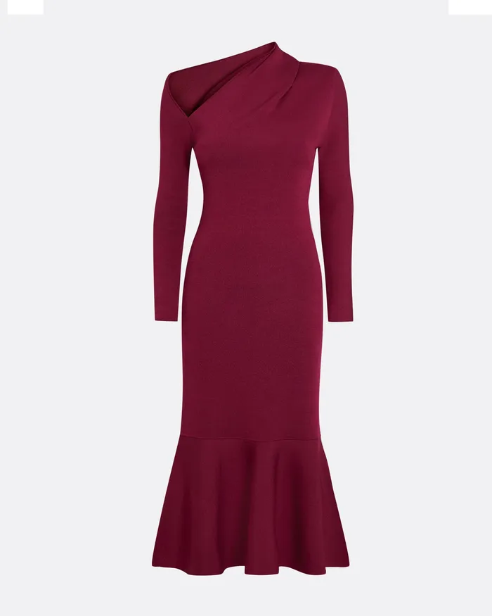 Women Knitwear Safiyaa Annabel Burgundy Knit Burgundy