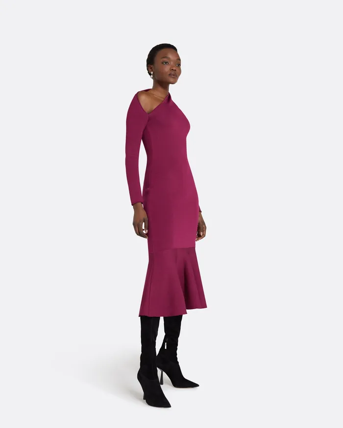 Women Knitwear Safiyaa Annabel Burgundy Knit Burgundy