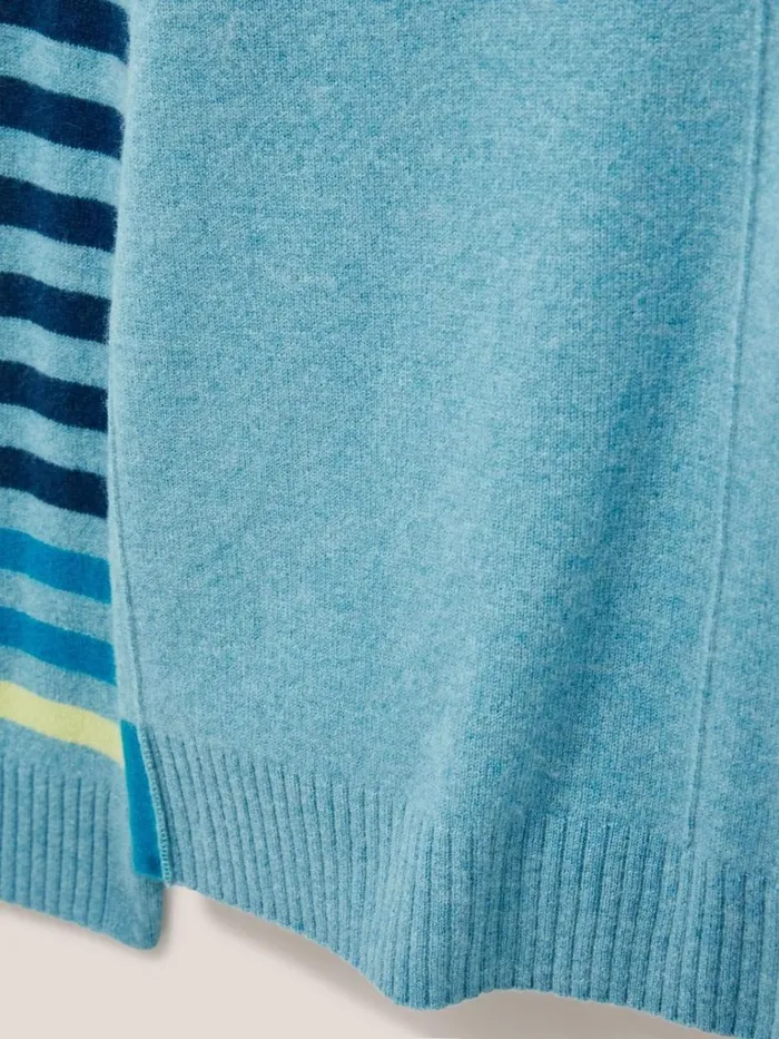 Women KNITWEAR White Stuff CLARA CASHMERE JUMPER Blue Multi